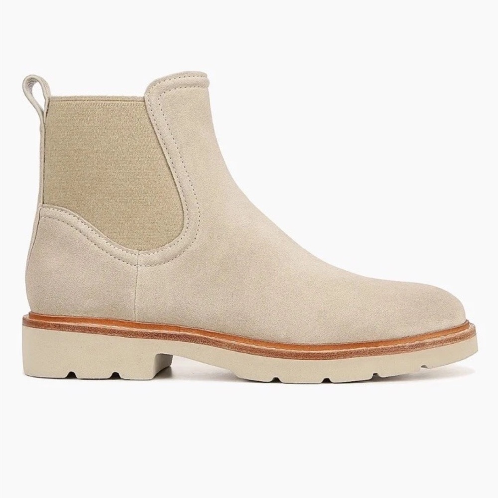 Vince Rue Cobblestone Color Suede Chelsea Boots MSRP $395 Size 11 New